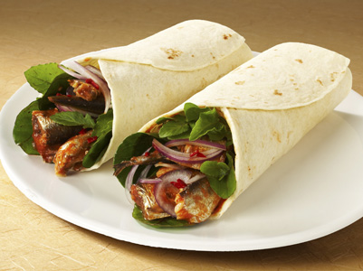 Tomato Sardine Wraps