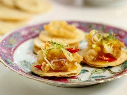 Fried Fish Fillet with Mango Kerabu