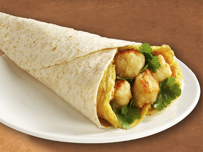Popcorn Chicken, Egg Wrap