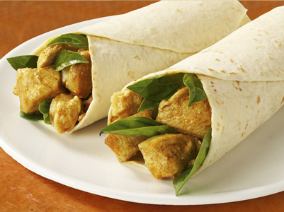 Chicken Rendang Wrap