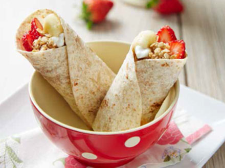 Muesli Yoghurt Wraps