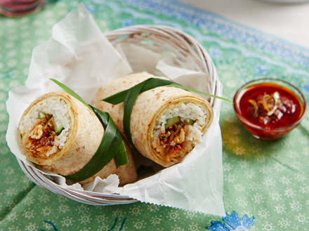 Nasi Lemak Wrap